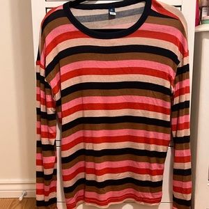 EUC OLD NAVY SIZE XS TALL striped long sleeve - no pilling, so soft and cozy 🤗